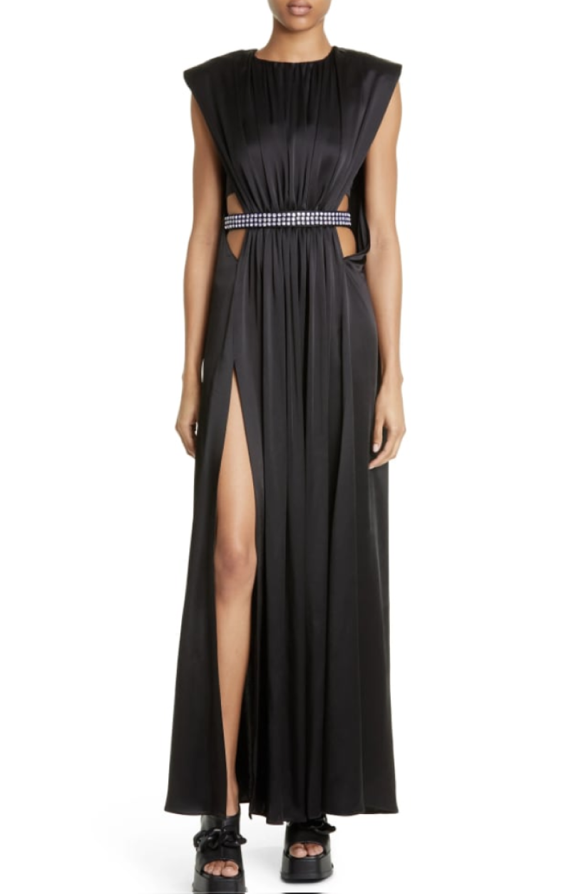 Black maxi dress